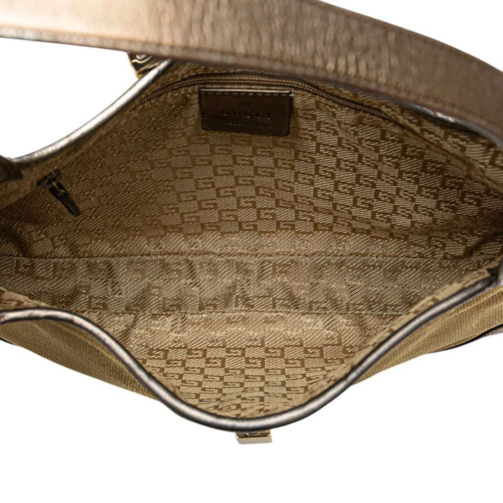 Gucci Canvas Web Jackie Shoulder Bag - 4