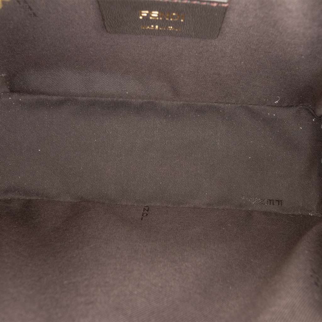 Fendi Glazed Fabric Vitello Century FF 1974 Camera Bag - 4