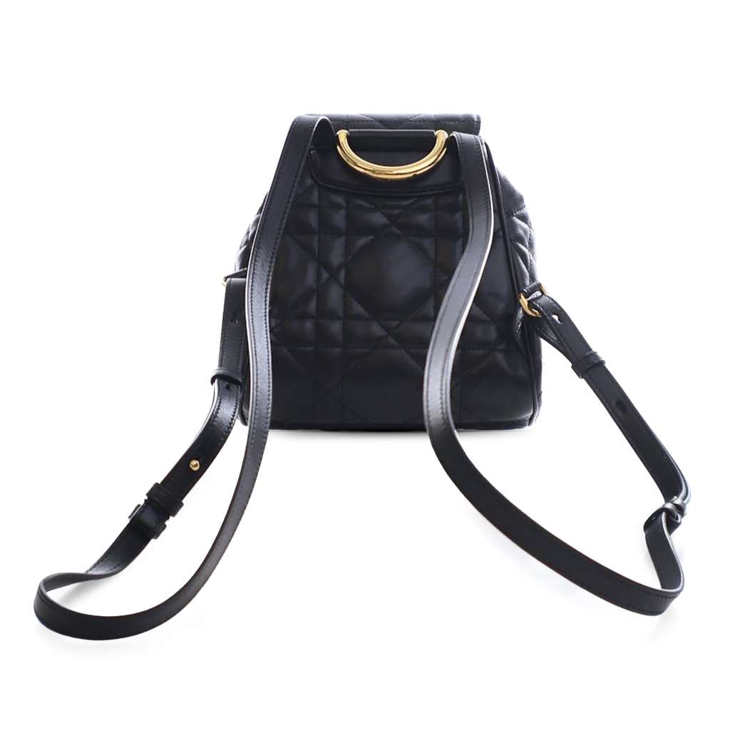 Dior Small Lambskin Macrocannage Caro Backpack - 2