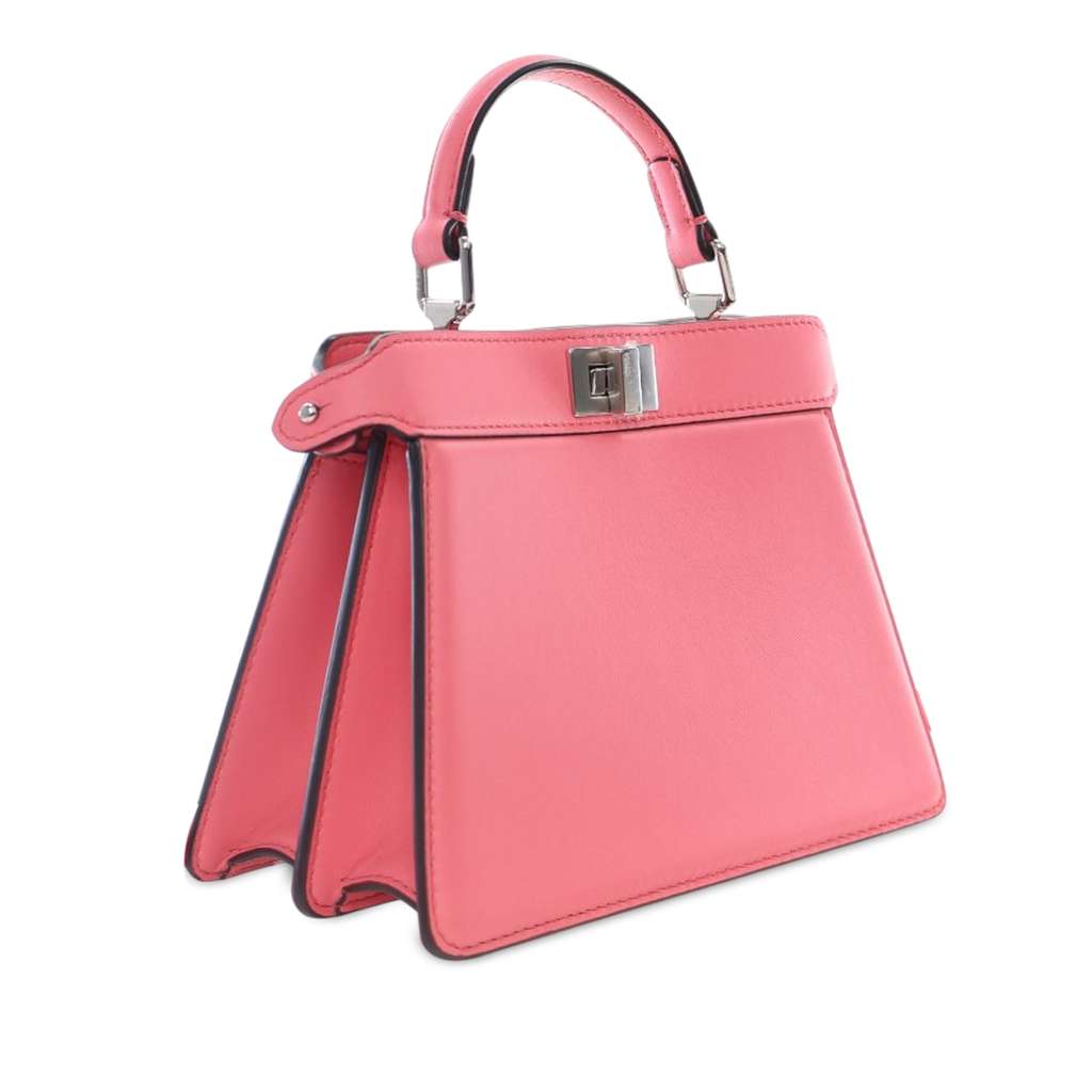 Fendi Petite Leather Peekaboo ISeeU Satchel - 2