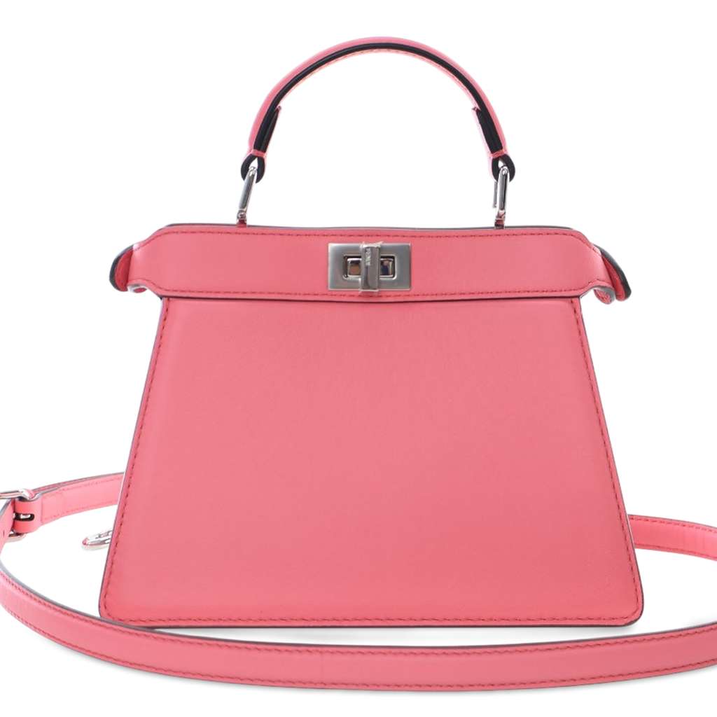 Fendi Petite Leather Peekaboo ISeeU Satchel - 3