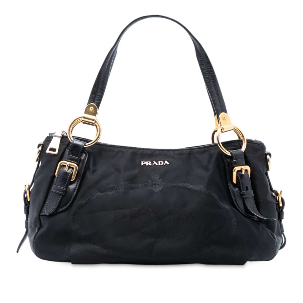 Prada Tessuto Logo Satchel