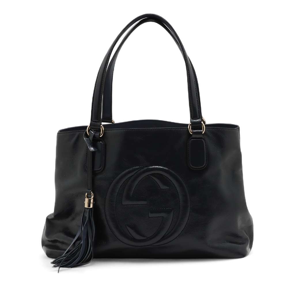 Gucci Medium Patent Soho Working Satchel
