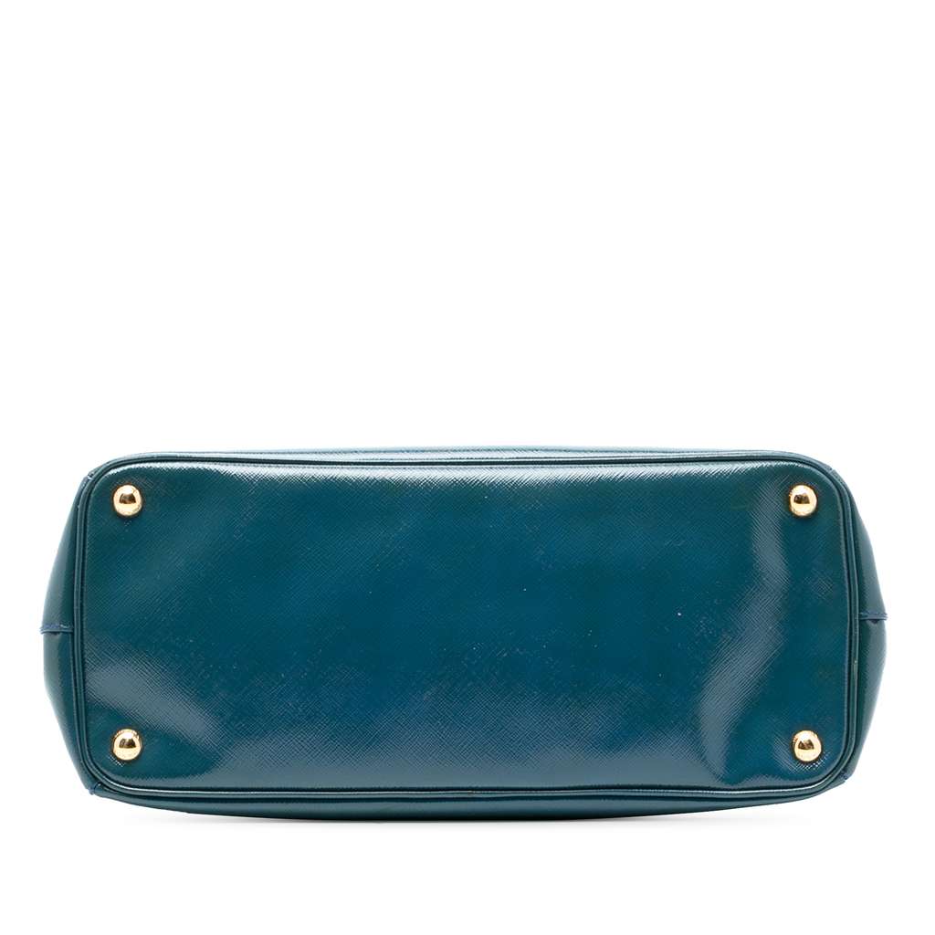 Prada Medium Saffiano Vernice Galleria Double Zip Satchel - 3