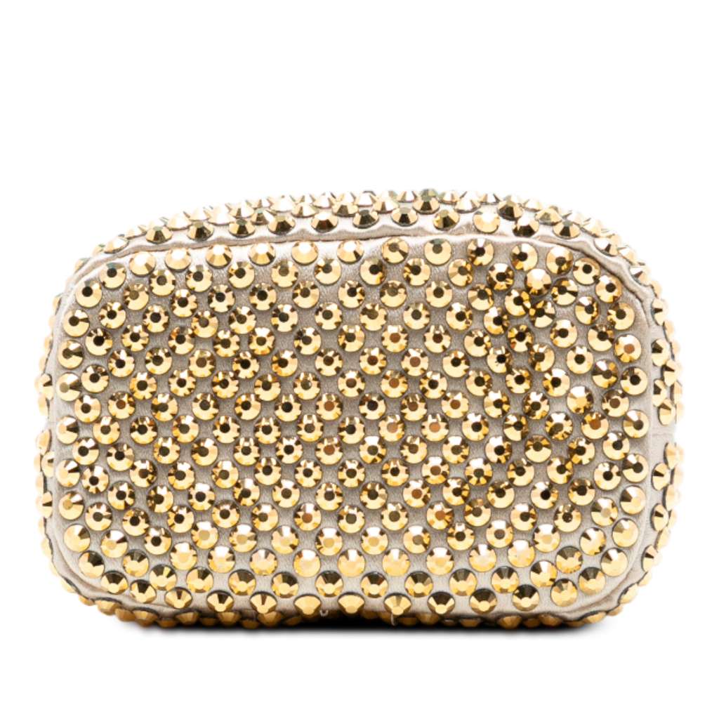 Prada Mini Re Nylon Crystal Embellished Drawstring Bucket Bag - 3