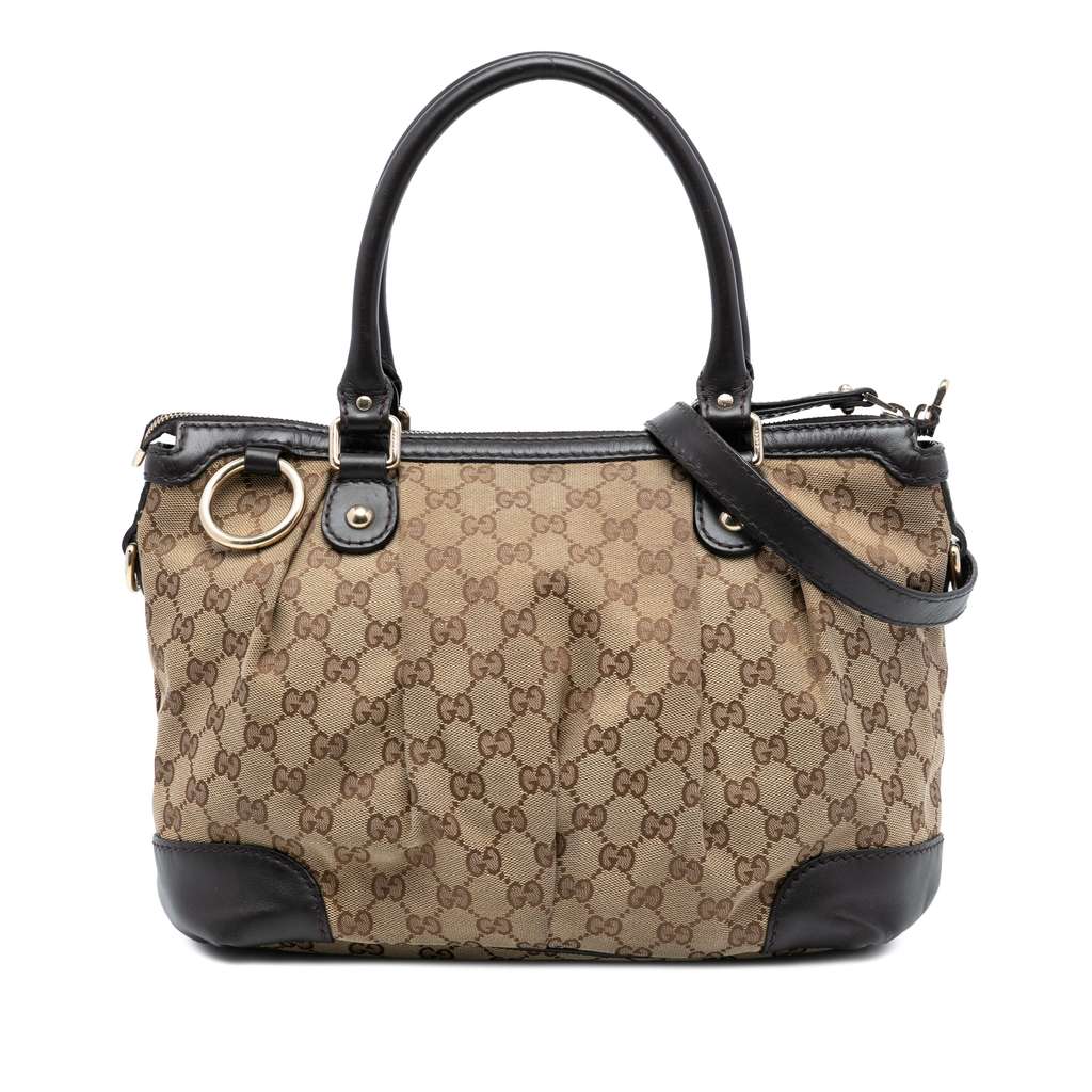 Gucci GG Canvas Sukey Satchel
