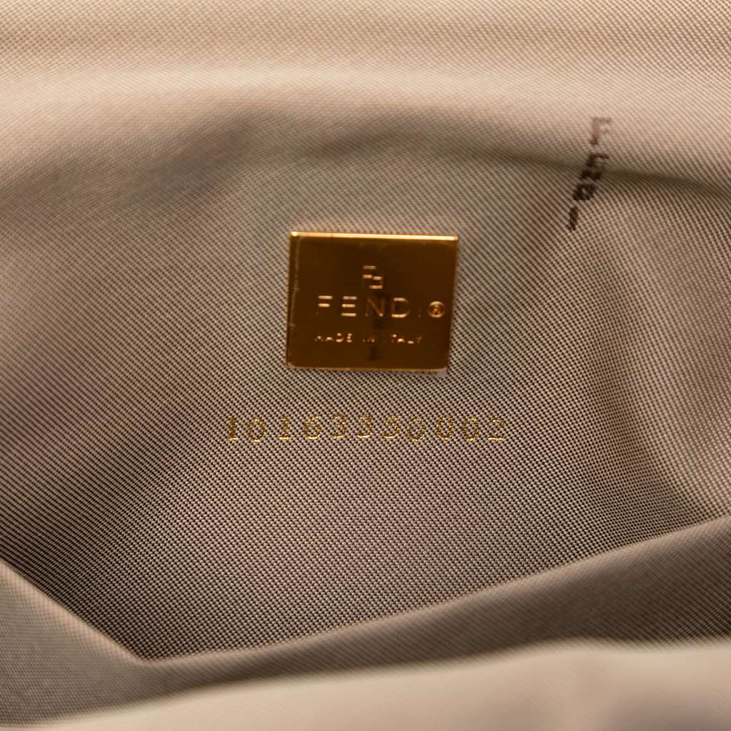 Fendi Zucchino Crystal Shoulder Bag - 5