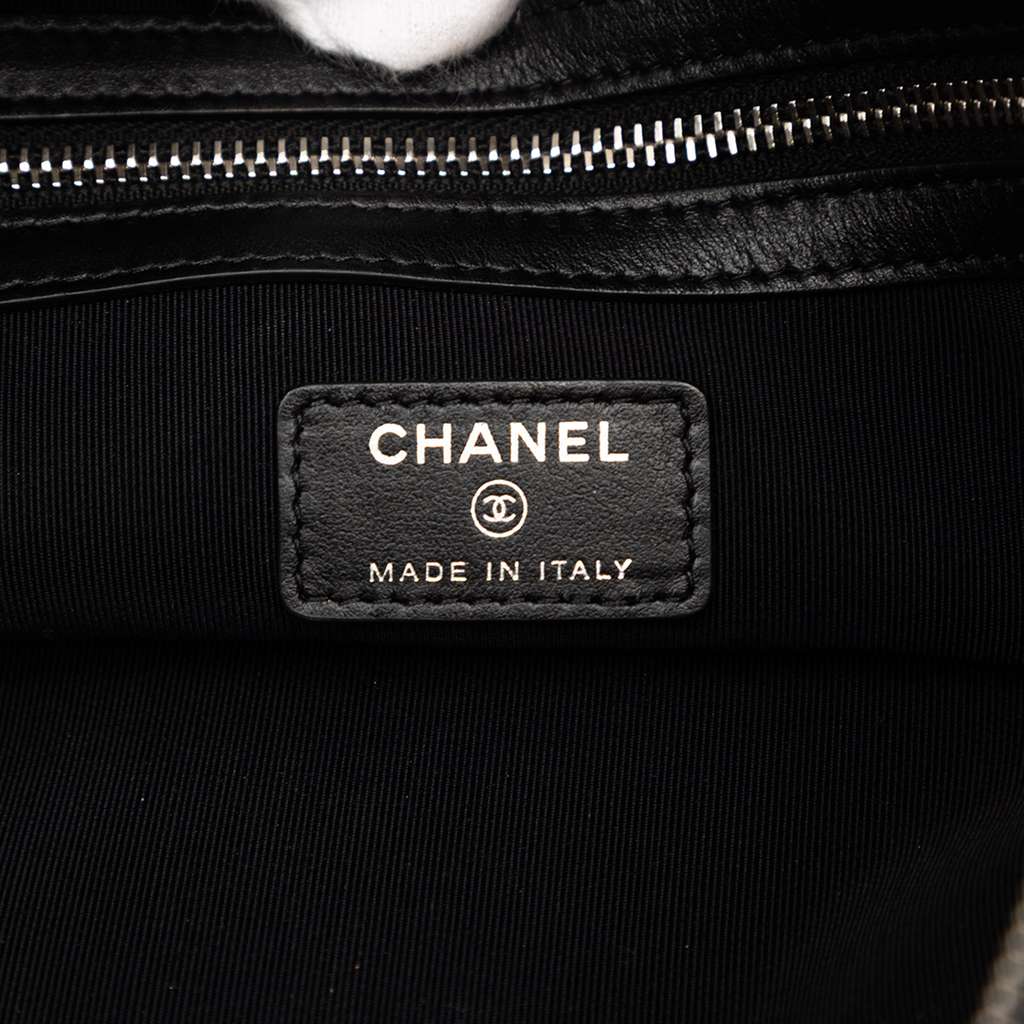 Chanel Coated Canvas Camellia Logo Wristlet Clutch - 5