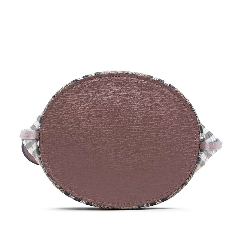 Burberry Haymarket Check Coated Canvas Bucket Bag - 3