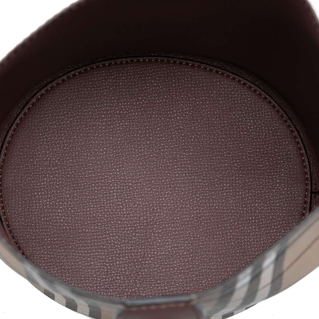 Burberry Haymarket Check Coated Canvas Bucket Bag - 4