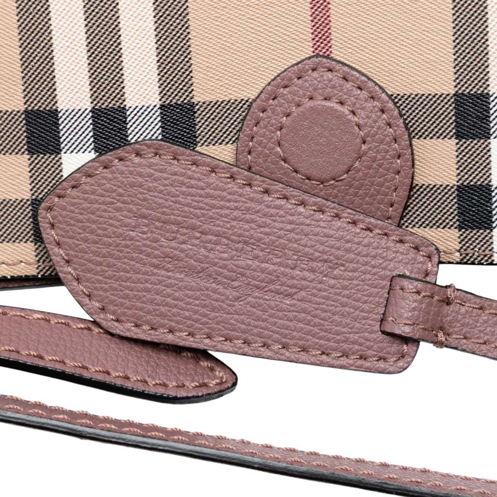 Burberry Haymarket Check Coated Canvas Bucket Bag - 5