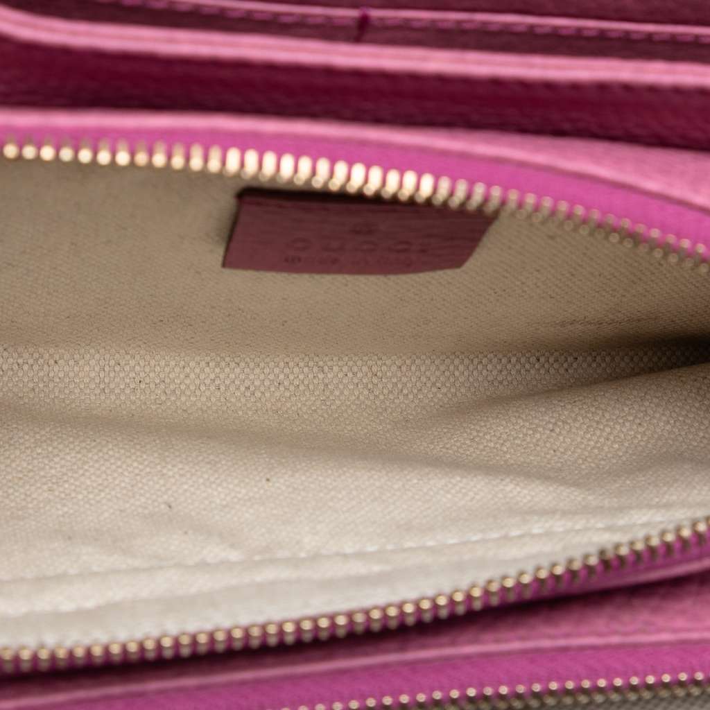 Gucci Pebbled Calfskin Piston Broadway Evening Bag - 4