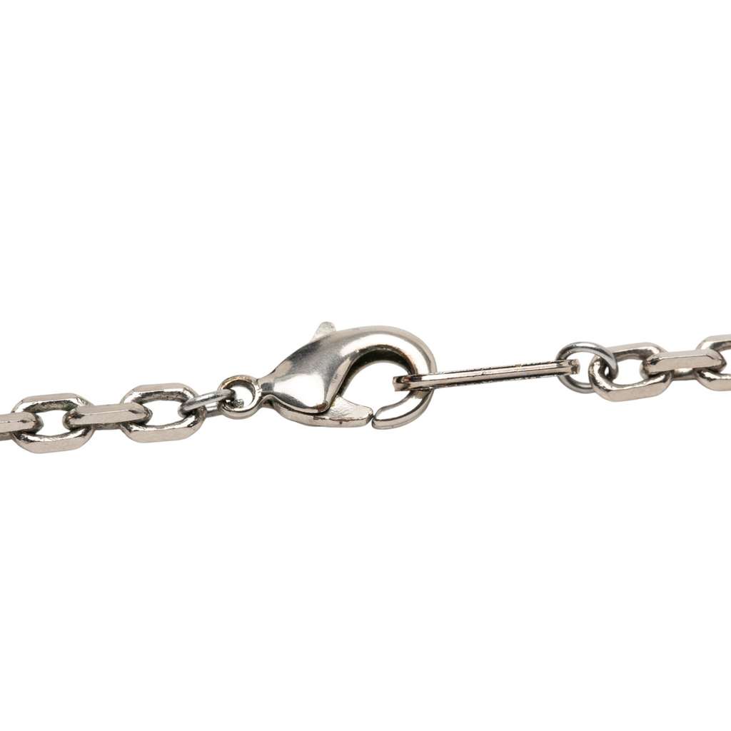 Louis Vuitton Silver Plated LV Colors Pendant Necklace - 3