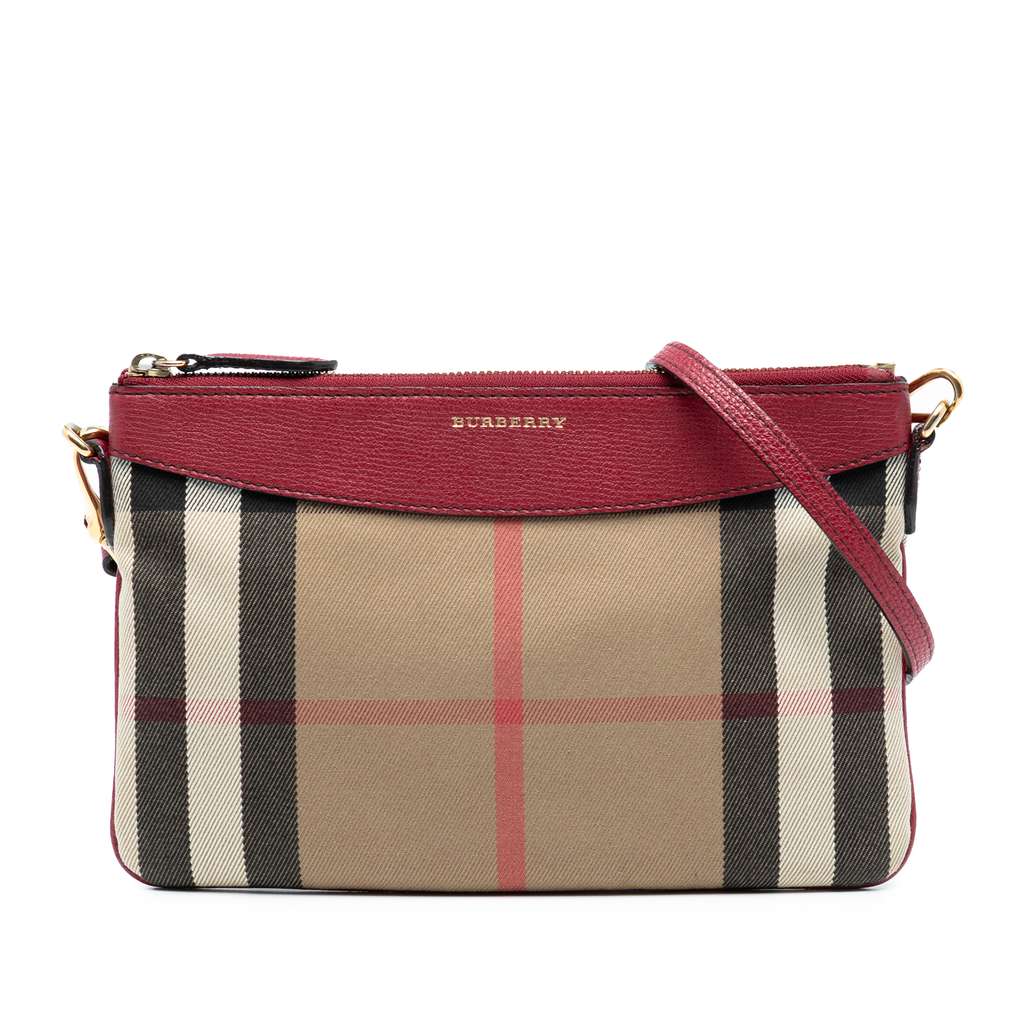 Burberry Mega Check Canvas Derby Peyton Crossbody
