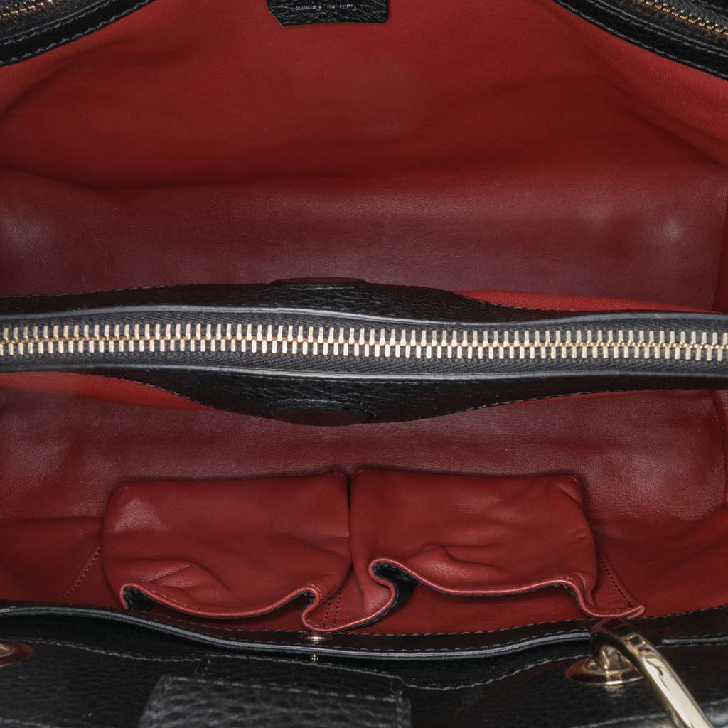 Gucci Medium Pony Hair Bamboo Shopper Satchel - 4