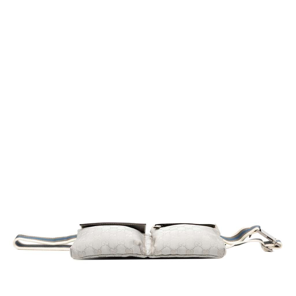 Gucci GG Canvas Web Double Pocket Belt Bag - 3