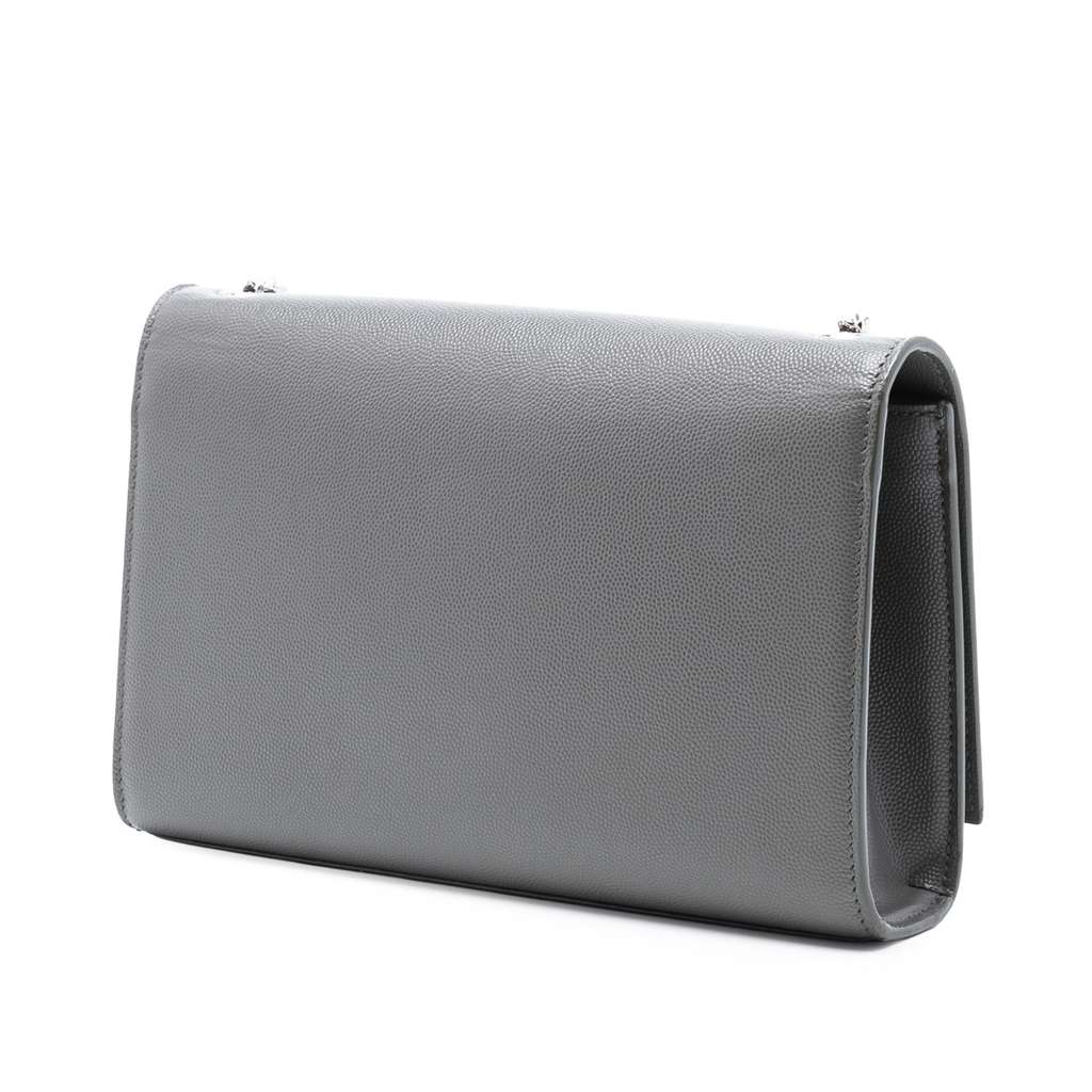 Saint Laurent Medium Grain De Poudre Monogram Kate Crossbody - 2