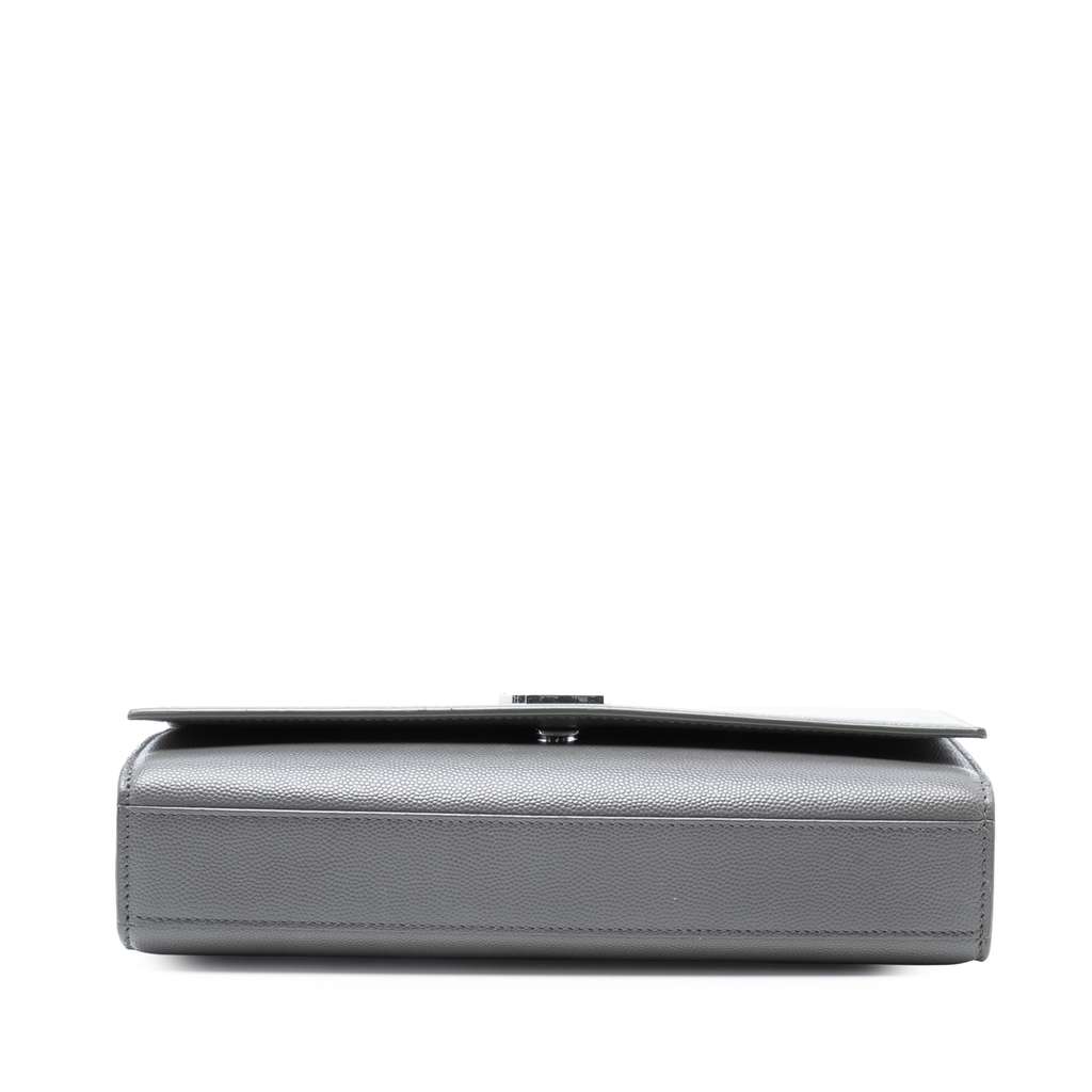 Saint Laurent Medium Grain De Poudre Monogram Kate Crossbody - 3