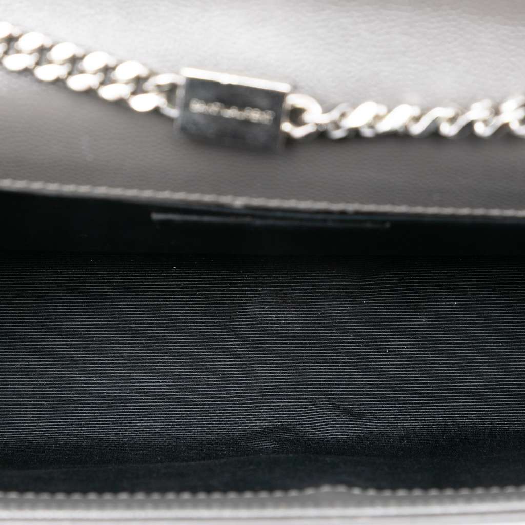 Saint Laurent Medium Grain De Poudre Monogram Kate Crossbody - 4