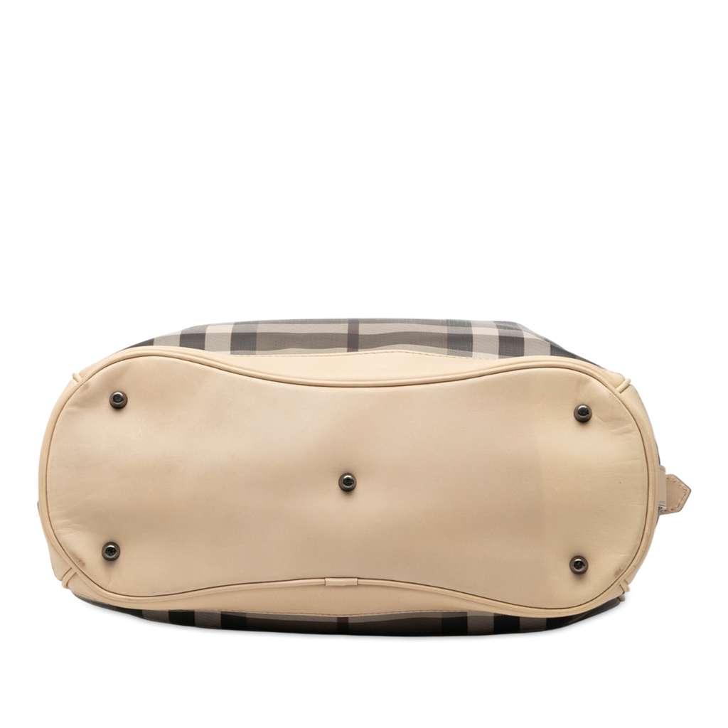 Burberry Medium Smoke Check Coated Canvas Walden Belted Hobo - 3