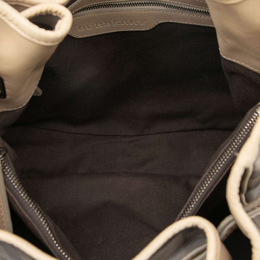 Burberry Medium Smoke Check Coated Canvas Walden Belted Hobo - 4