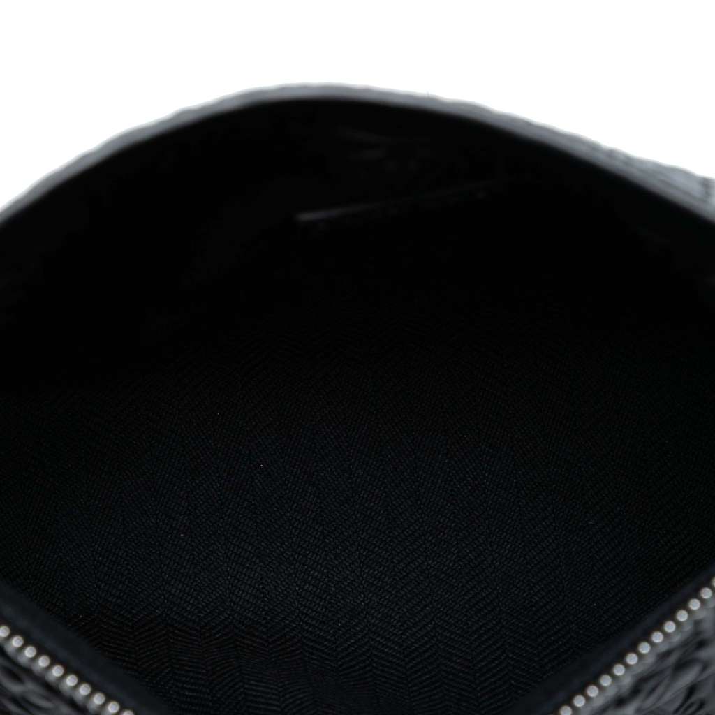 Loewe Embossed Anagram Leather Repeat T Clutch - 4