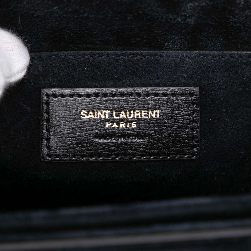 Saint Laurent Medium Calfskin and Suede Bellechasse Bag - 5