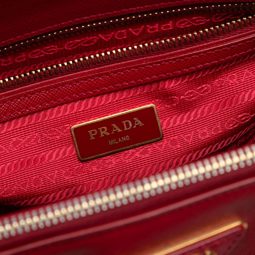 Prada Small Saffiano Lux Galleria Double Zip Satchel - 5