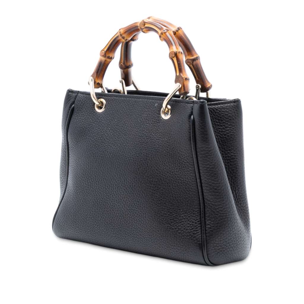 Gucci Mini Calfskin Bamboo Shopper Satchel - 2