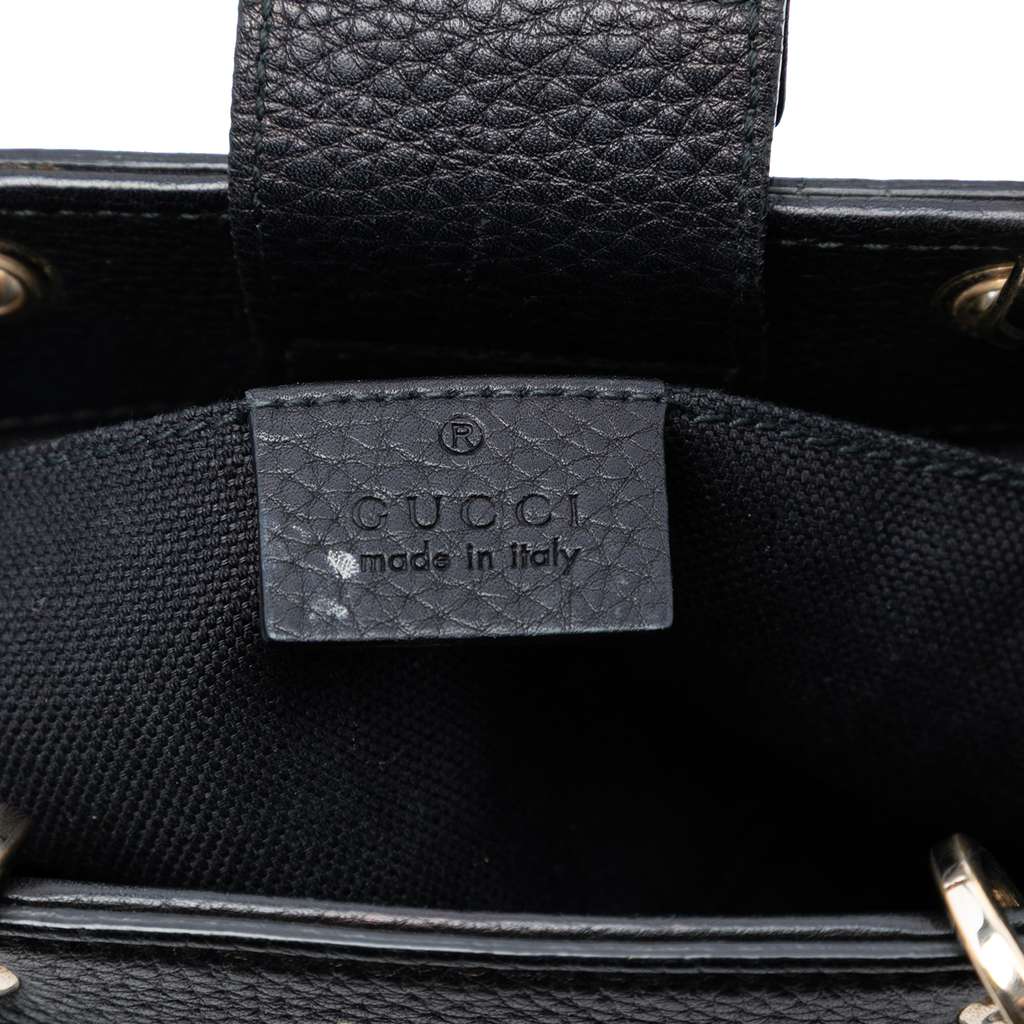 Gucci Mini Calfskin Bamboo Shopper Satchel - 5