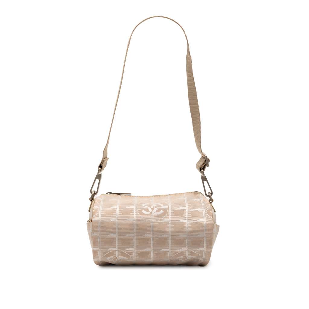 Chanel New Travel Line Nylon Barrel Shoulder Bag