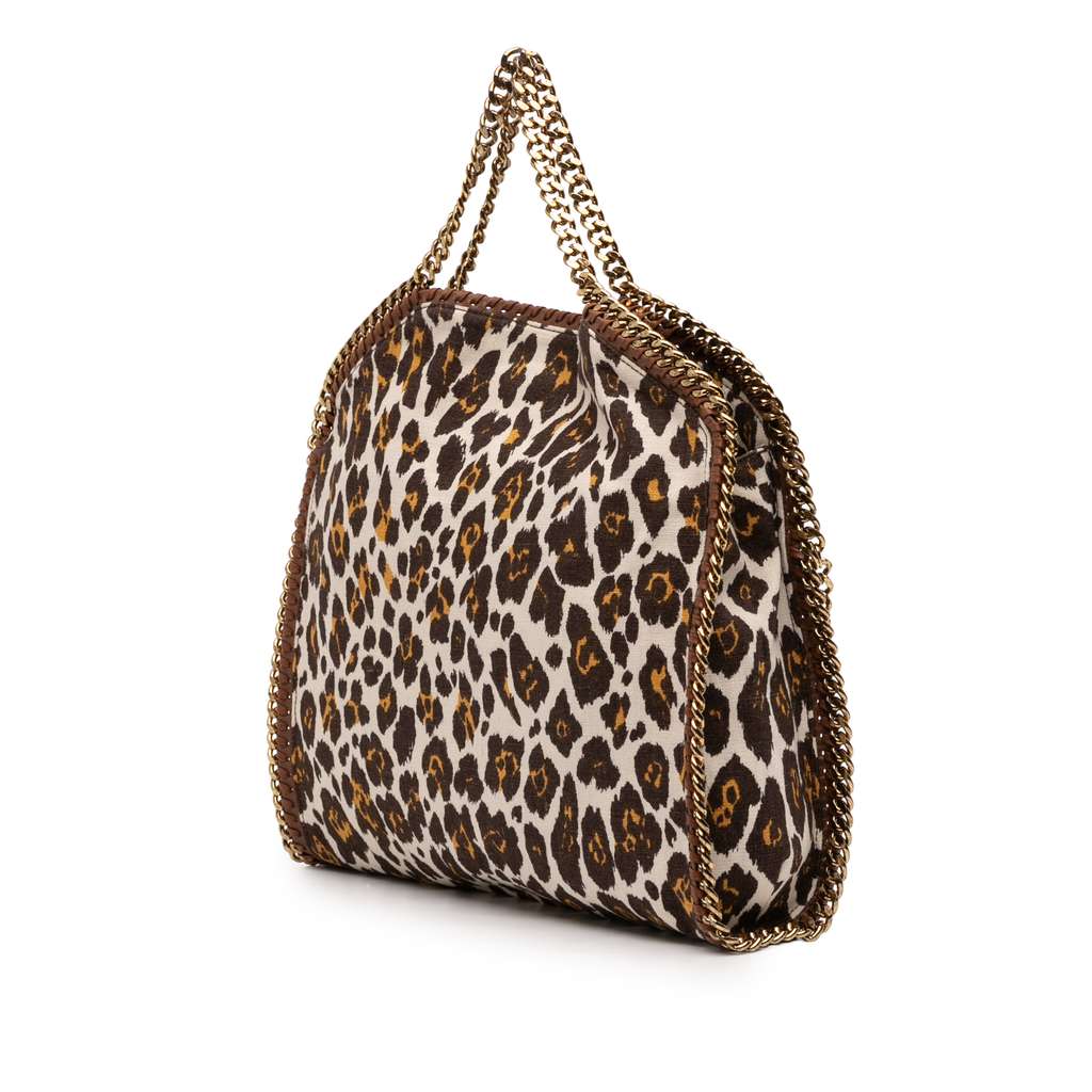 Stella Mccartney Falabella Leopard Printed Canvas Fold Over Tote - 2