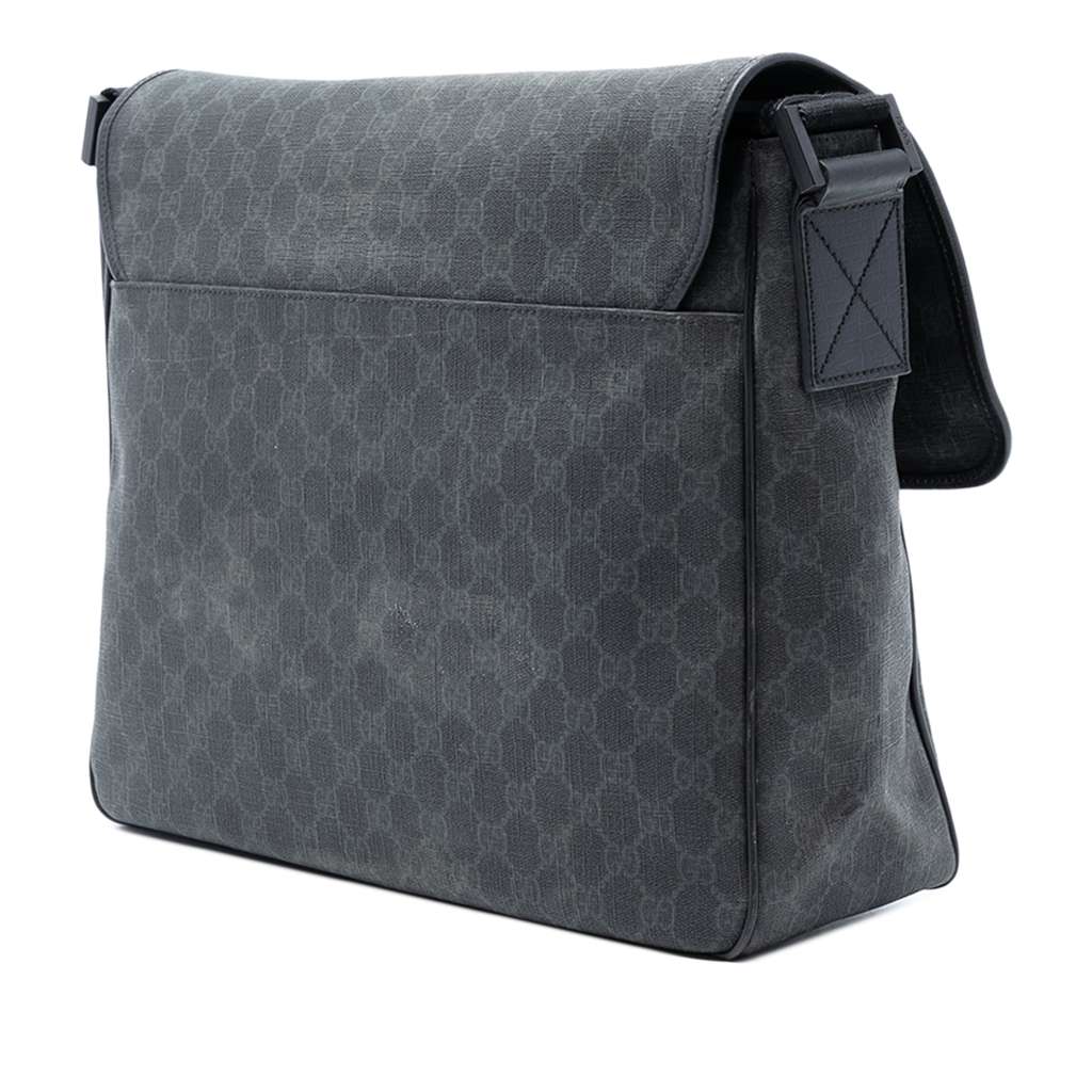 Gucci GG Supreme Flap Messenger Bag - 2