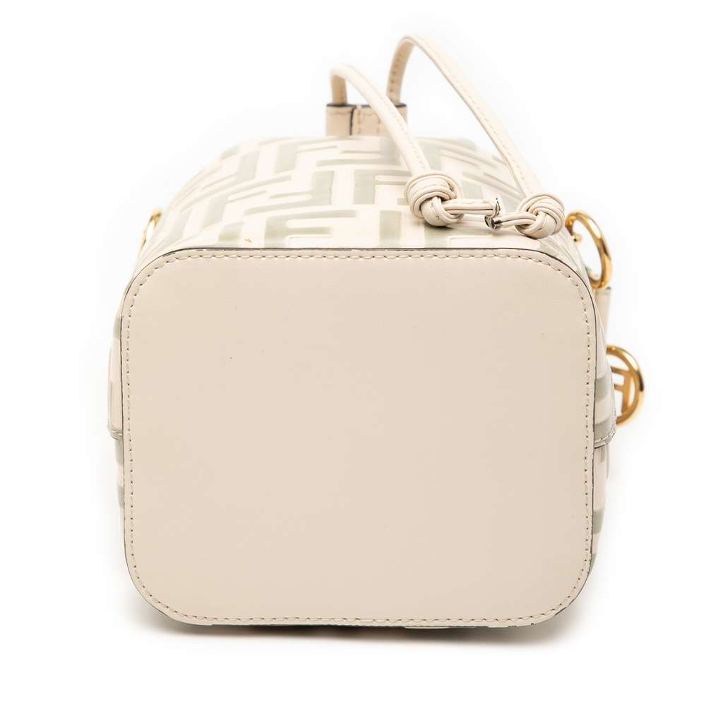 Fendi Mini Zucca Embossed Leather Mon Tresor Bucket Bag - 3