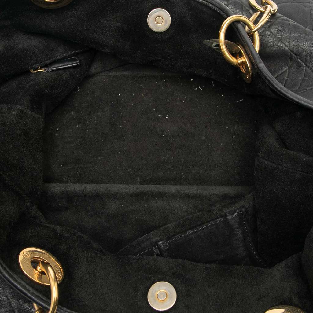 Dior Large Lambskin Cannage Lady Dior Soft Shopping Tote - 4