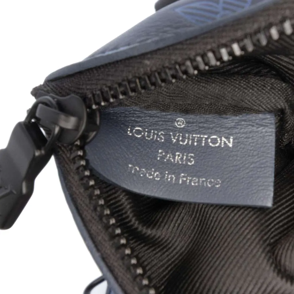 Louis Vuitton Monogram Shadow Duo Messenger Blue Leather Good - Box View
