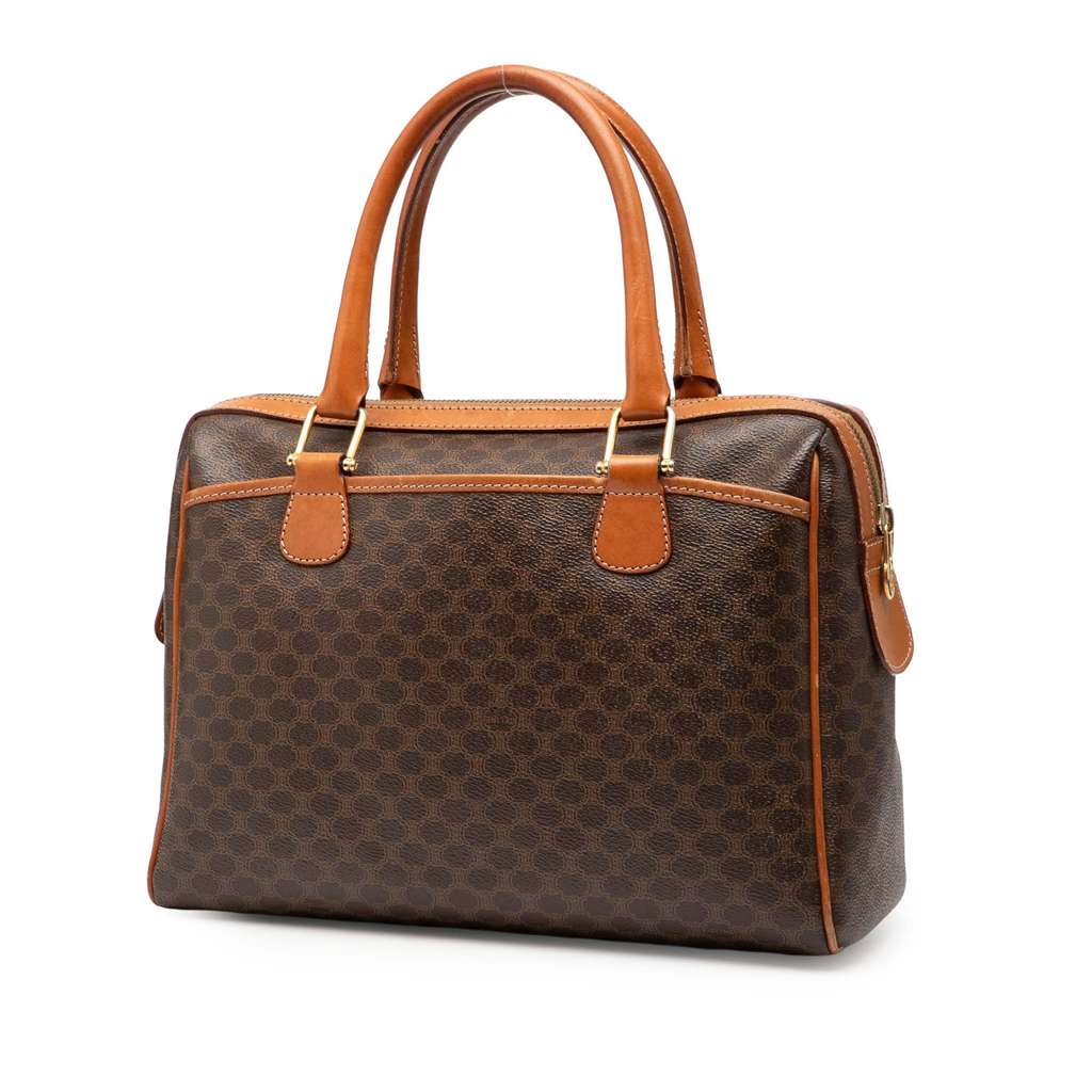 Celine Macadam Coated Canvas Handbag - 2