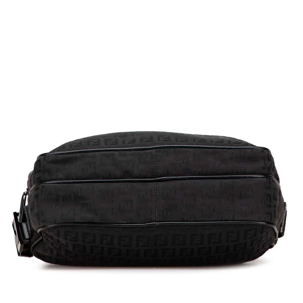 Fendi Zucchino Canvas Crossbody Black Canvas Very good - Inside View