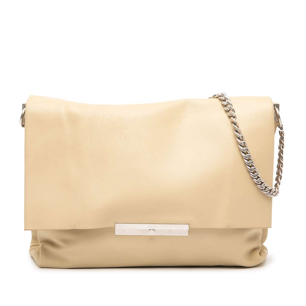 Celine Leather Blade Chain Shoulder Bag