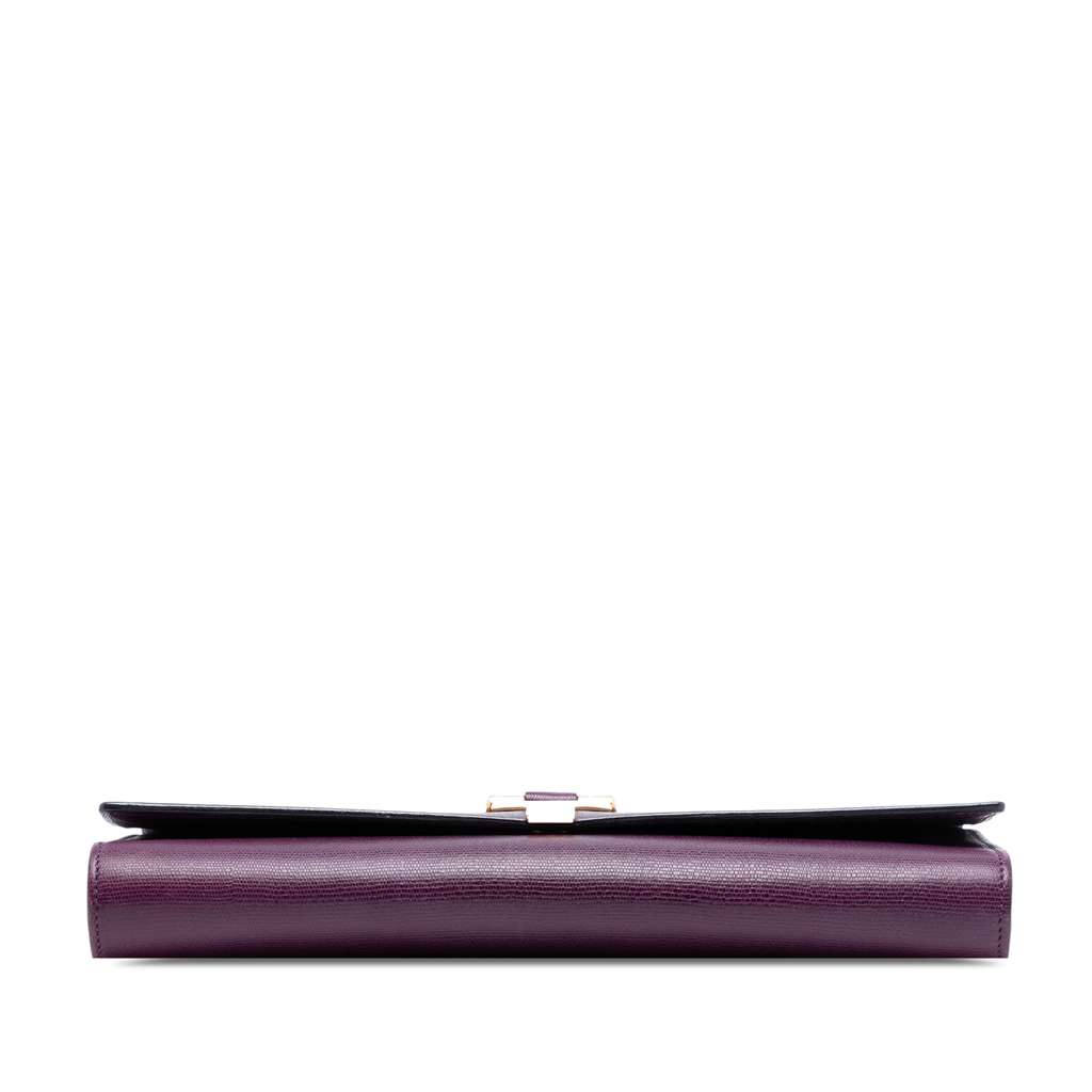 Saint Laurent Textured Leather Chyc Ligne Clutch - 3