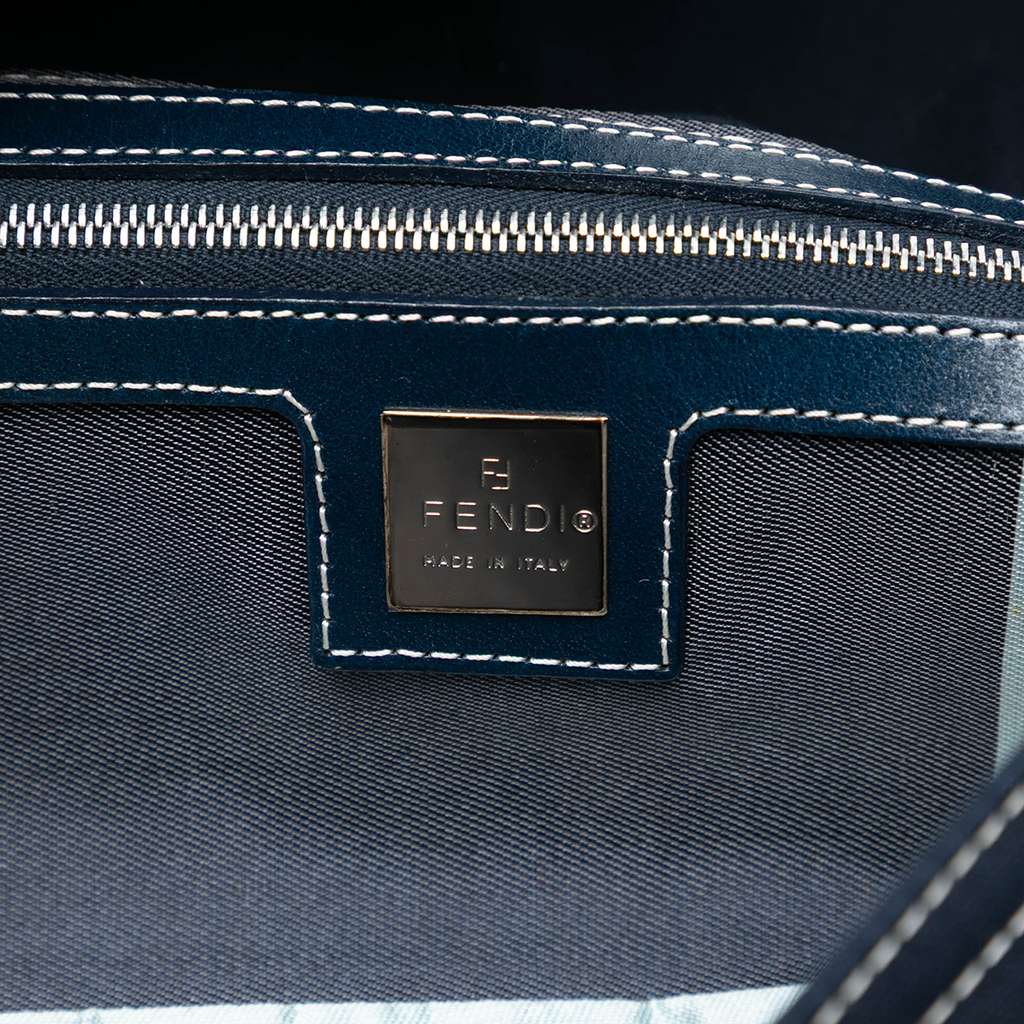 Fendi Canvas FF Marble Baguette Shoulder Bag - 5