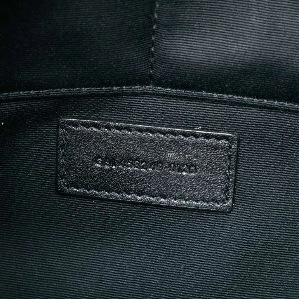Saint Laurent Grain De Poudre Monogram Monochrome iPad Case Black Leather Good - Box View