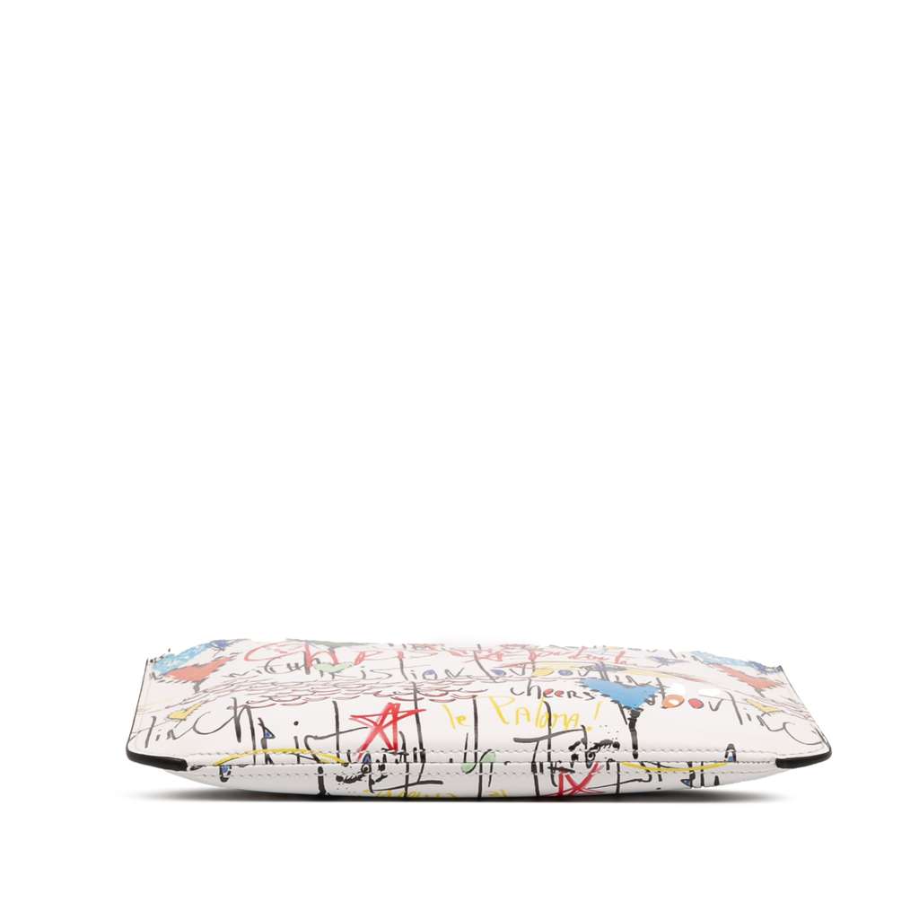 Christian Louboutin Printed Leather Graffiti Loubitag Clutch - 3