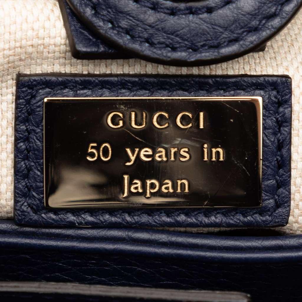 Gucci Small Canvas Flora Bamboo Shopper Satchel - 5