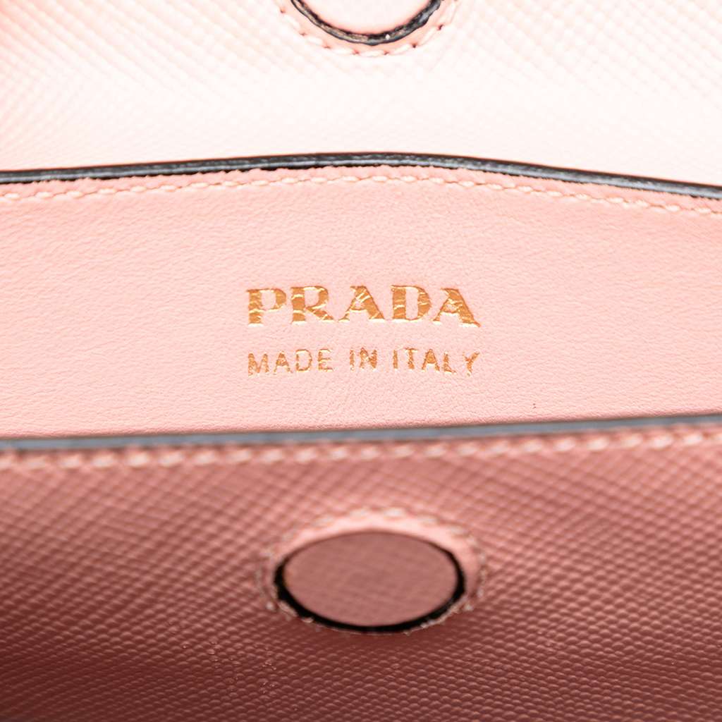 Prada Large Saffiano Cuir Double Satchel - 5
