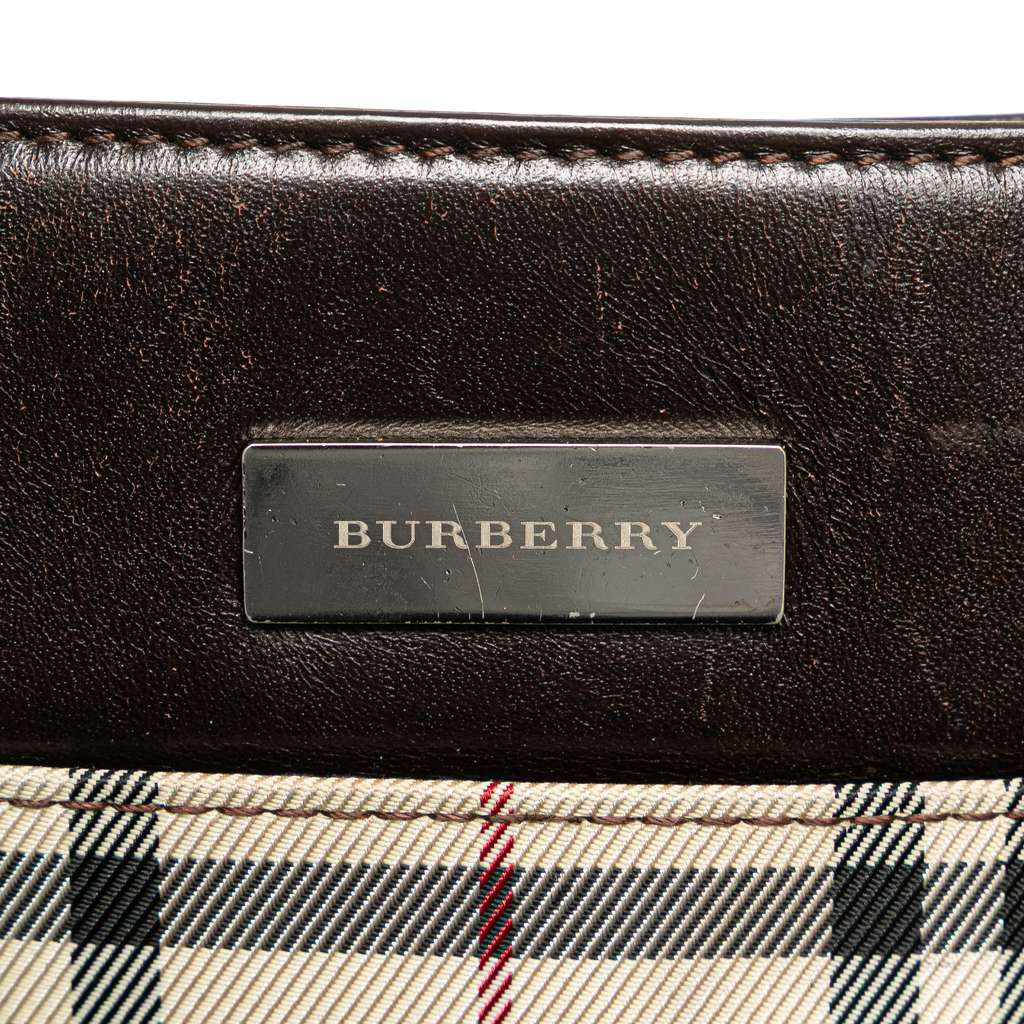 Burberry House Check Canvas Handbag - 5