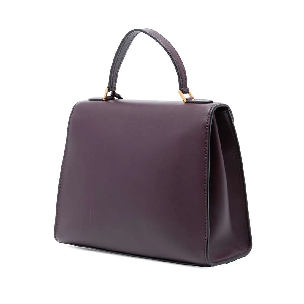 Dior Leather DiorAddict Top Handle Bag Red Leather Good - Back View