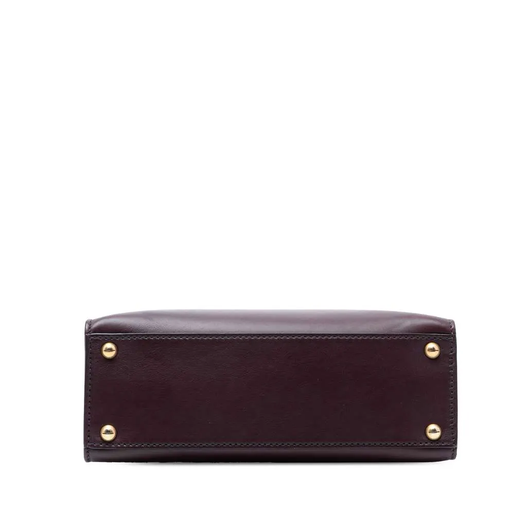 Dior Leather DiorAddict Top Handle Bag Red Leather Good - Inside View
