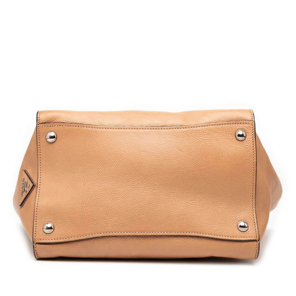 Prada Glace Calf Sound Lock Satchel - 3