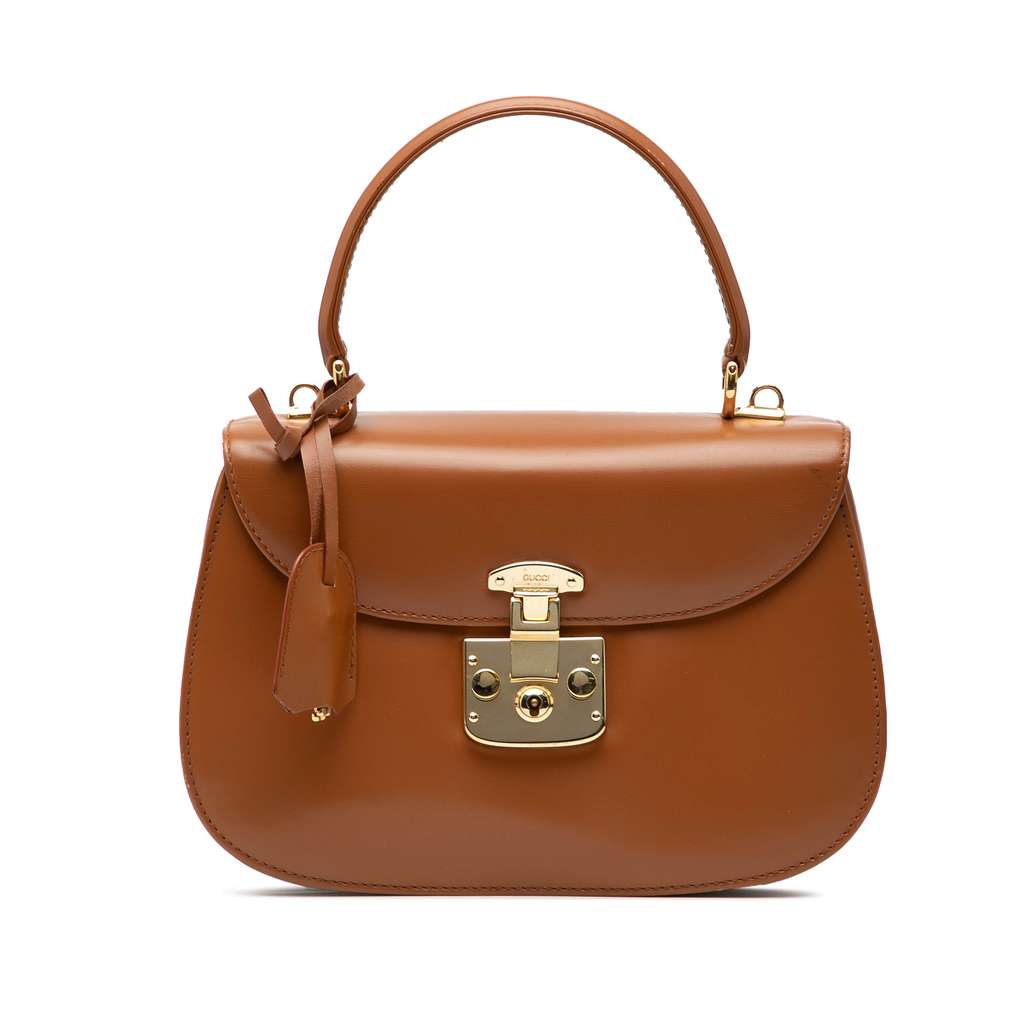 Gucci Smooth Calfskin Lady Lock Satchel